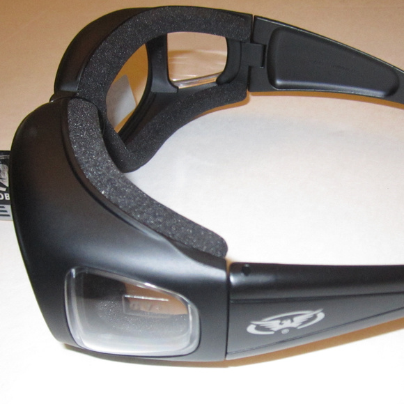 Z87 Motorcycle Glasses Clear Lens Over Biker - Picture 4 of 13